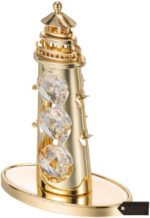Matashi 24K Gold Plated Lighthouse Ornament with Sparkling Crystals – Tabletop Décor for Christmas, Valentine’s Day, Birthday, or Anniversary - Image 4