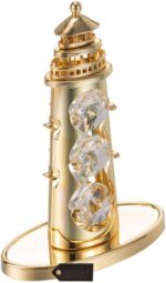 Matashi 24K Gold Plated Lighthouse Ornament with Sparkling Crystals – Tabletop Décor for Christmas, Valentine’s Day, Birthday, or Anniversary - Image 5