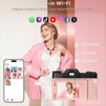 6K Digital Camera for Photography Autofocus, 64MP WiFi Vlogging Camera for YouTube with 3" 180° Flip Screen 16X Zoom, 64GB SD Card & 2 Batteries Pink Compact Travel Camera for Beginners Teens - Image 5