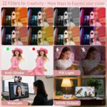 6K Digital Camera for Photography Autofocus, 64MP WiFi Vlogging Camera for YouTube with 3" 180° Flip Screen 16X Zoom, 64GB SD Card & 2 Batteries Pink Compact Travel Camera for Beginners Teens - Image 6