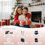 6K Digital Camera for Photography Autofocus, 64MP WiFi Vlogging Camera for YouTube with 3" 180° Flip Screen 16X Zoom, 64GB SD Card & 2 Batteries Pink Compact Travel Camera for Beginners Teens - Image 10