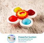 LiKee Strong Suction Cup Fidget Rotating Sensory Bath Toys for Baby Christmas Stocking Stuffers, Airplane Car Travel Table & Window Toys for Toddler Boys and Girls, 10+ Months - Image 5