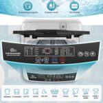 Nictemaw 2.8 Cu.ft Portable Washer, 20 lbs Capacity Full Automatic Washing Machine with Drain Pump, 10 Wash Programs & LED Display, Compact Clothes Washer for Apartments, RV, Dorm, Home, Off-white - Image 6