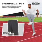 Ultra Performance 3 Pack Mens Joggers Mens Athletic Sweatpants with Pockets for Men, Small - 3X - Image 4