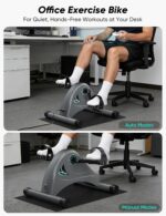 LUBBYGIM Mini Exercise Bike, Under Desk Bike Pedal Exerciser for Seniors & Physical Therapy, Electric Motorized Foot Pedal Machine for Arm and Leg Fitness, 6 Speed Levels - Image 5