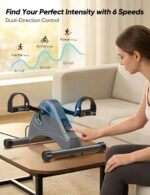 LUBBYGIM Mini Exercise Bike, Under Desk Bike Pedal Exerciser for Seniors & Physical Therapy, Electric Motorized Foot Pedal Machine for Arm and Leg Fitness, 6 Speed Levels - Image 7