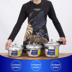 Universal (3.7 Quart / 3.5 Liter) Small Anti-Rust Ultra Pressure Cooker, Aluminum Pressure Cooker for 4 Servings, Even Heat Distribution, Diameter 9.4 inches, Height 7 inches - Image 5