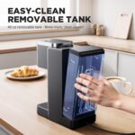 Single Serve Coffee Maker, Iced and Hot Coffee Machine for K Cup & Grounds, Compact Design, 40oz Removable Water Reservoir, 6 to 24 Oz Brew Sizes, Fits 7.3" Travel Mug, Black - Image 7