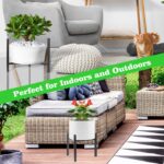 Airpark Plant Stand Indoor Adjustable, Metal Modern Plant Stands, Heavy Duty Stable Plant Pot Flower Holder Indoor Outdoor Corner, Fit 8 9 10 11 12 inch Pots, Black (Pot & Plant Not Included) - Image 7