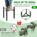 Airpark Plant Stand Indoor Adjustable, Metal Modern Plant Stands, Heavy Duty Stable Plant Pot Flower Holder Indoor Outdoor Corner, Fit 8 9 10 11 12 inch Pots, Black (Pot & Plant Not Included) - Image 10