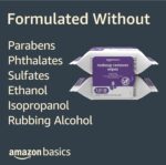 Amazon Basics Makeup Remover Wipes, Gentle Cleansing, Dermatologist Tested, Night Calming, Plant Based, Alcohol-Free, Removes Waterproof Mascara, 25 Count Per Pack, Pack of 2 - Image 5