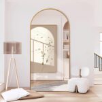 Arched Full Length Mirror, 71x32 Oversized Floor Mirror with Stand, Gold Mirror Full Length, Aluminum Full Body Dressing Mirrors with Arched-Top, Leaning for Living Room, Bedroom - Image 8