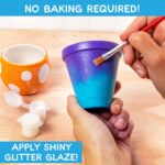 Made By Me Paint Your Own Ceramic Pottery, Fun Ceramic Painting Kit for Kids, Paint Your Own Ceramic Pottery Dish, Flower Pot, Vase & Bowl, Great Staycation Activity for Kids Ages 6, 7, 8, 9, Multi - Image 8