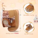 L-RUN Baby Boots for Infant Toddler Boys Girls Ankle Warm Suede Plush Lining House Slippers Little Kids Winter Shoes for Indoor Outdoor Walking - Image 6