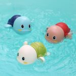 SEPHIX Bath Toys for Toddlers 1-3, Cute Swimming Turtle Bath Toys for 1 2 Year Old Boy Girl Gifts, Water Pool Toys for Baby Toddler Toys Age 1-4, Wind-up Infant Bathtub Toys, 3 Pack - Image 5