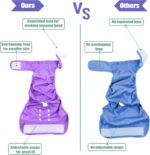 wegreeco Washable Reusable Premium Female Dog Diapers, Medium Large Small Dog Doggie Puppy & Doggy Diapers Female,Period Panties in Heat (Pack of 3, Medium) - Image 4