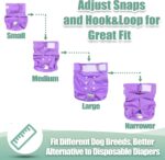 wegreeco Washable Reusable Premium Female Dog Diapers, Medium Large Small Dog Doggie Puppy & Doggy Diapers Female,Period Panties in Heat (Pack of 3, Medium) - Image 5