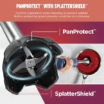 Ninja Immersion Blender and Whisk, Hand Stick Blender, 4 Speeds, with SplatterShield and PanProtect, 4-Cup Blending Vessel, Dishwasher Safe, 5-ft Cord, Ergonomic, Deep Navy, CI201ND - Image 3