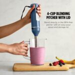 Ninja Immersion Blender and Whisk, Hand Stick Blender, 4 Speeds, with SplatterShield and PanProtect, 4-Cup Blending Vessel, Dishwasher Safe, 5-ft Cord, Ergonomic, Deep Navy, CI201ND - Image 7
