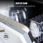 Ninja Immersion Blender and Whisk, Hand Stick Blender, 4 Speeds, with SplatterShield and PanProtect, 4-Cup Blending Vessel, Dishwasher Safe, 5-ft Cord, Ergonomic, Deep Navy, CI201ND - Image 10