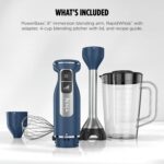 Ninja Immersion Blender and Whisk, Hand Stick Blender, 4 Speeds, with SplatterShield and PanProtect, 4-Cup Blending Vessel, Dishwasher Safe, 5-ft Cord, Ergonomic, Deep Navy, CI201ND - Image 11