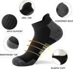 JOYNÉE 10 Pairs Mens Ankle Socks Athletic Running Socks with Tab Low Cut Socks for Men - Image 4