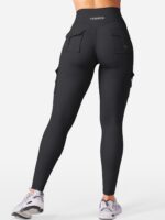 YEOREO CoreFlex Workout Cargo Leggings with Pockets for Women Hidden Scrunch Butt Lifting Leggings Gym Yoga Pants - Image 8