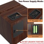 Automatic Single Watch Winder Box for Rolex and Other Watches, Ultra Quiet Japanese Motor, Self Winding Rotating Wooden Watch Case, Battery or Type-C Powered, Premium Watch Box for Men and Women - Image 8