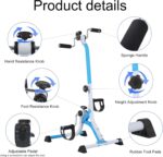 Pedal Exercise Bike for Seniors - Adjustable Resistance Arm Bike, Portable Home Exercise Equipment for Hands, Arms, Legs & Knees - Image 5