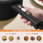 Dezin Electric Cooker, 2L Non-Stick Sauté Pan, Rapid Noodles Cooker, Mini Pot for Ramen with Power Adjustment, Dorm Room Essential - Image 5