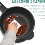 Dezin Electric Cooker, 2L Non-Stick Sauté Pan, Rapid Noodles Cooker, Mini Pot for Ramen with Power Adjustment, Dorm Room Essential - Image 7