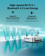 ACEMAGIC K1 Mini PC AMD Ryzen 4300U 16GB DDR4 1TB SSD Mini Computers (Turbo 3.7GHz), Win 11 Pro Radeon 4K Triple Display Desktop Computers 3.2USB-C Max 28W, VESA GbE/WiFi/BT Education/Business Office - Image 6