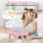 Smasiagon Magnetic Drawing Board for Kids, Toddler Toys for 1-2 Year Old Girl, Portable Doodle Board Pad Learning and Educational Toys for Ages 1 2 3 Year Old Baby Girl Birthday Gift（Pink） - Image 7