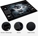 Playmat for One Piece Card Game (24x14 Inches): with Non-Slip Rubber, Zones Design, a Professional Storage Bag Included, Plus a Limited-Time Gift of a Set of 20 Damage Counters (Black2) - Image 4