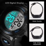 Mens Digital Watch Sports Military Watches Waterproof Outdoor Chronograph Wrist Watches for Men with LED Back Ligh/Alarm/Date - Image 5