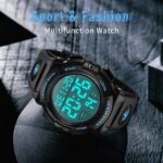 Mens Digital Watch Sports Military Watches Waterproof Outdoor Chronograph Wrist Watches for Men with LED Back Ligh/Alarm/Date - Image 6