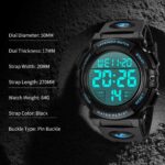 Mens Digital Watch Sports Military Watches Waterproof Outdoor Chronograph Wrist Watches for Men with LED Back Ligh/Alarm/Date - Image 8