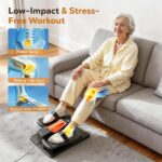 Under Desk Elliptical Machine, Electric Ellipse Leg Exercise as seen on TV, Quiet Seated Pedal Elliptical for Seniors with Remote Control for Home Office, 12 Adjustable Speeds - Image 3