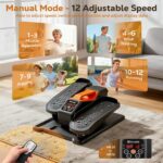 Under Desk Elliptical Machine, Electric Ellipse Leg Exercise as seen on TV, Quiet Seated Pedal Elliptical for Seniors with Remote Control for Home Office, 12 Adjustable Speeds - Image 4