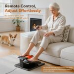 Under Desk Elliptical Machine, Electric Ellipse Leg Exercise as seen on TV, Quiet Seated Pedal Elliptical for Seniors with Remote Control for Home Office, 12 Adjustable Speeds - Image 8