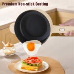 Dezin Electric Cooker, 2L Non-Stick Sauté Pan, Rapid Noodles Cooker, Mini Pot for Steak, Egg, Fried Rice, Ramen, Oatmeal, Soup with Power Adjustment, College Dorm Room Essential - Image 7