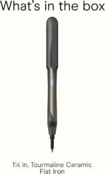 Infiniti PRO CONAIR Tourmaline Ceramic 1 ¼-Inch Flat Iron Digital Hair Straightener, 1 ¼-Inch Flat Iron to Straighten or Curl, 5 Heat Settings, for All Hair Types and Textures, Dark Gray - Image 9