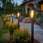 DERAYSION 12 Pack Solar Lights Outdoor, Solar Pathway Lights Auto On/Off Waterproof Garden Landscape Lighting for Path, Yard, Walkway, Driveway Decor - Image 9