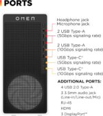 HP OMEN 16L Gaming Desktop PC, Intel Core Ultra 5 225F, 32 GB RAM, 1 TB SSD, NVIDIA GeForce RTX 5060 Ti, Windows 11 Home, Microsoft Copilot, Panda Metal, TG03-0130 (2025) - Image 9