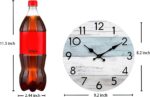 Wall Clock Silent Non-Ticking Wooden Clocks Battery Operated 8 Inch Small Country Retro Rustic and Beach Style Decorative for Kitchen, Home, Bathroom, Bedroom (Blue) - Image 5