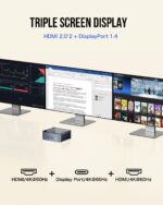 GMKtec Mini PC Intel i5-12450H(Turbo 4.4 GHz) 32GB DDR4 1TB M.2 NVMe SSD Intel i226v Mini Computers, USB 3.2, Type-C/WiFi 6, BT5.2, RJ45 2.5G/ 4K Triple Display Desktop PC - Image 8