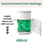 Diaper Dekor CLASSIC Diaper Pail Refills 2 Count Unscented Exclusive End-of-Liner Marking Quick & Easy to Replace Most Economical Refill System for Original and Eko Style Pails - Image 7