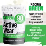 Rockin’ Green Active Wear Laundry Detergent - Unscented Laundry Detergent Powder & Odor Eliminator - Workout Clothes & Sportswear - Safe for Sensitive Skin - 90 Loads - Image 3