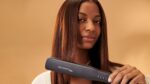 Bio Ionic GoldPro Hair Straightener, Blue, Moisturizing Heat Technology & 24K Gold MX, Hair Straightening Iron for Sleek Styles & Flat Iron Curls, 40% Longer Plates, Adjustable Heat - Image 3
