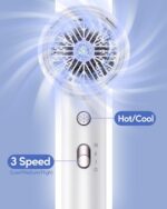 Wavytalk Hair Dryer with Diffuser 1875W Ionic Blow Dryer for Fast Drying with Concentrator Lightweight White. - Image 6